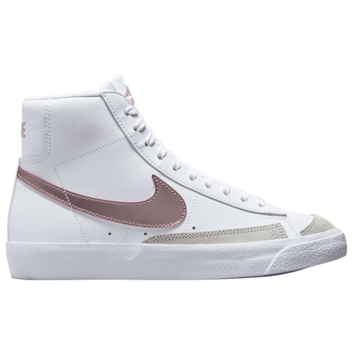 

Nike Boys Nike Blazer Mid ""77 - Boys' Grade School Basketball Shoes White/Pink Glaze Size 07.0