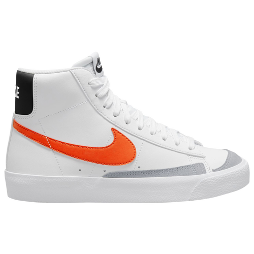 

Nike Boys Nike Blazer Mid '77 - Boys' Grade School Basketball Shoes White/Orange Size 07.0