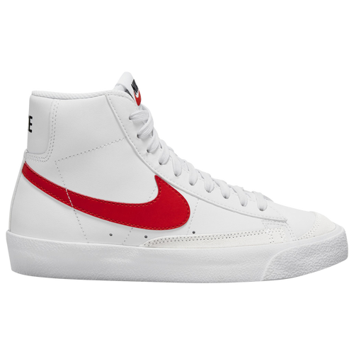 

Nike Boys Nike Blazer Mid '77 - Boys' Grade School Basketball Shoes White/Habanero Red/Medium Blue Size 4.5