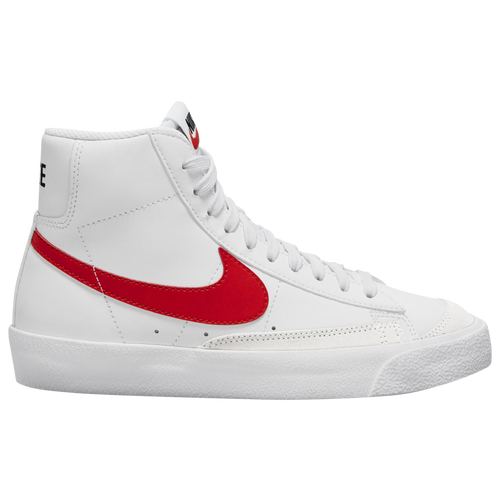 

Nike Boys Nike Blazer Mid '77 - Boys' Grade School Basketball Shoes White/Habanero Red/Medium Blue Size 05.0