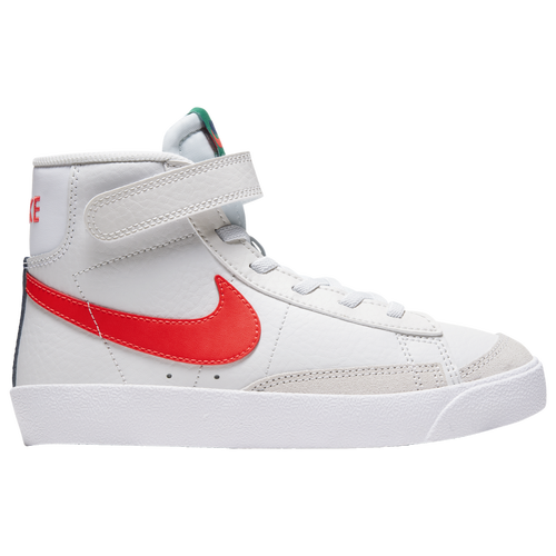 Nike Kids' Blazer Mid '77 High Top Sneaker In Grey/red/blue