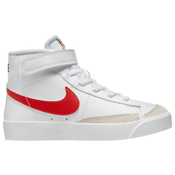 Boys' Preschool - Nike Blazer Mid '77 - White/Habanero Red/Medium Blue