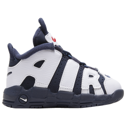 Boys' Toddler - Nike Air More Uptempo - White/Midnight Navy/Metallic Gold