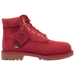 Boys' Preschool - Timberland 6" Premium Waterproof Boots - Red/Red/Gold