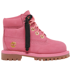 Girls' Toddler - Timberland 6 Inch Premium Waterproof Boots - Pink/Pink/Gold