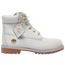 Timberland 6" Premium Waterproof Boots - Girls' Grade School Light Grey/Gold/Gum