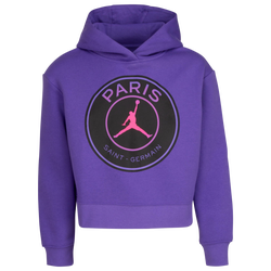 Girls' Grade School - Jordan PSG Pullover Hoodie - Wild Violet