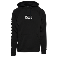 Vans rose checkered sleeve best sale black hoodie