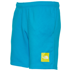 Men's - The North Face Never Stop Exploring Fleece Shorts - Blue/Yellow
