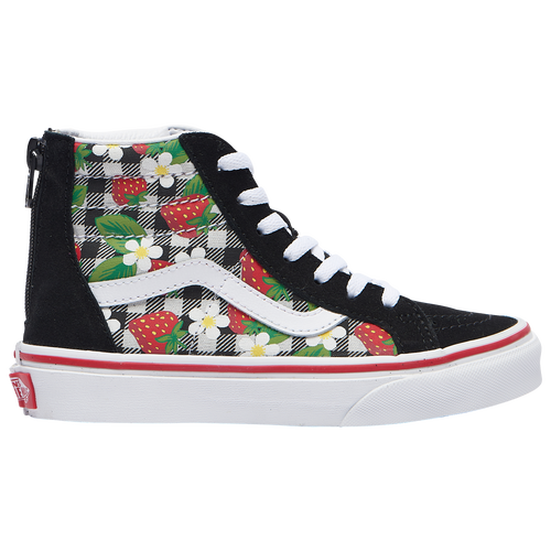 

Girls Preschool Vans Vans SK8 Hi Zip - Girls' Preschool Shoe Black/White/Strawberry Size 12.0