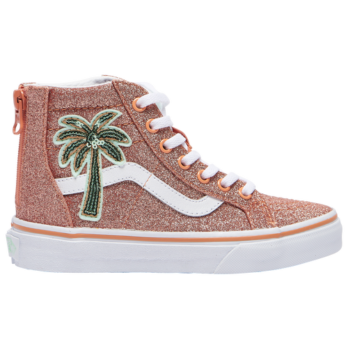 GIRLS - Vans Sk8 Hi Zip - Orange/White Green