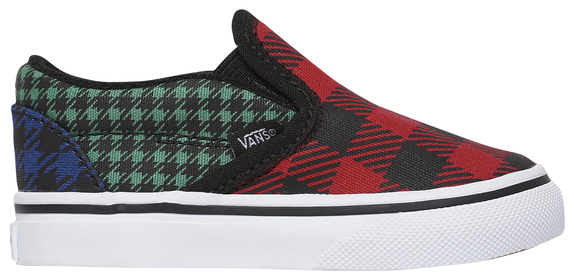 red plaid vans