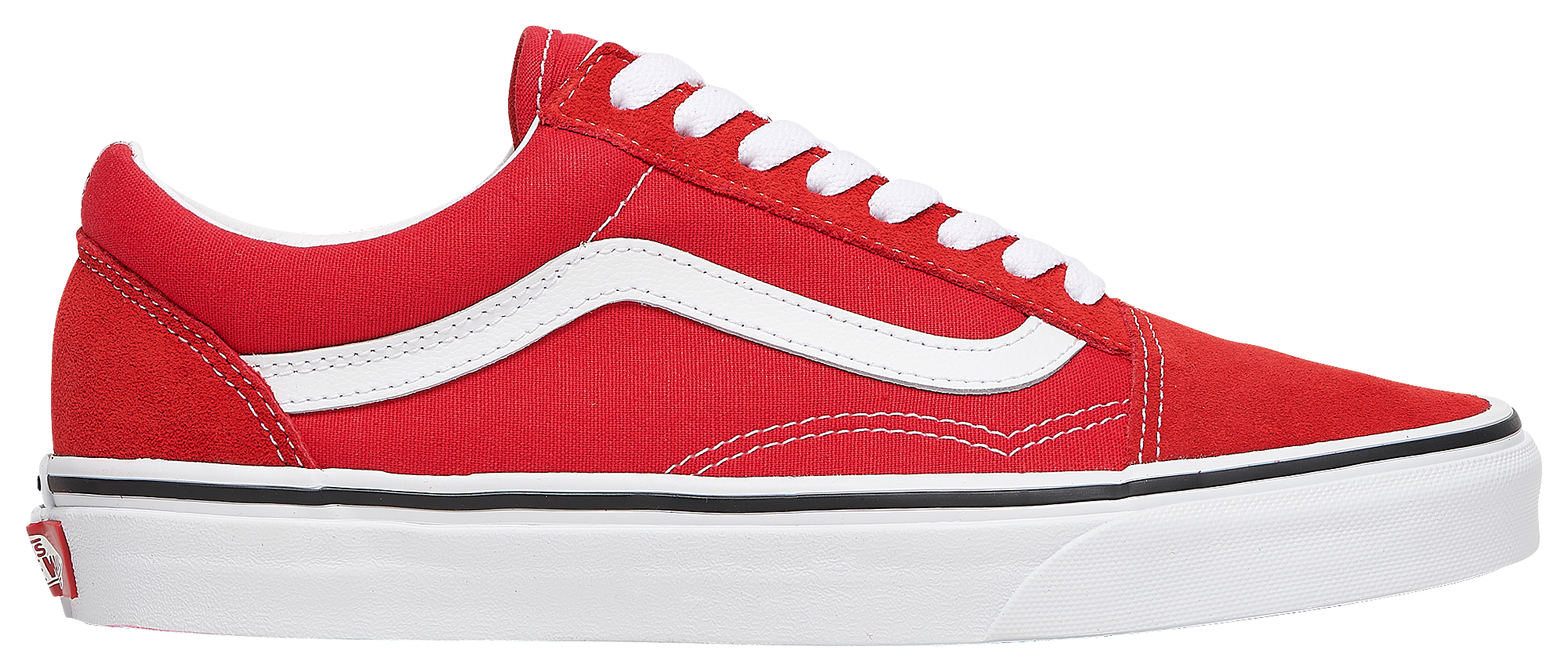 Women's - Vans Old Skool - Racing Red/White