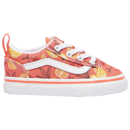 

Girls Vans Vans Old Skool Fruit - Girls' Toddler Skate Shoe Orange/White Size 04.0