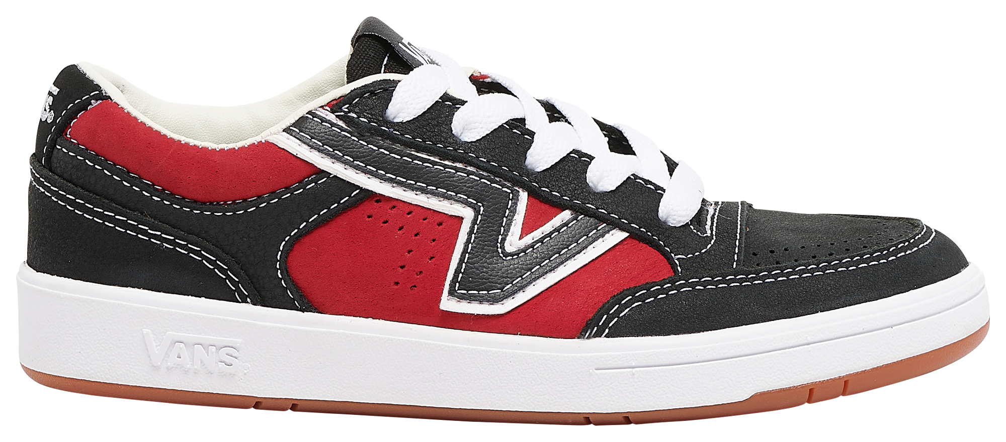 vans lowland flame red