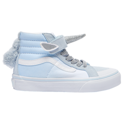 Girls' Preschool - Vans SK8 Hi - Delicate Blue/Silver