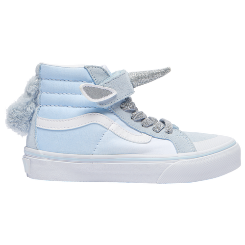 

Girls Preschool Vans Vans SK8 Hi - Girls' Preschool Shoe Delicate Blue/Silver Size 03.0