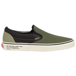 Men's - Vans Classic Slip On - Green/Black/White
