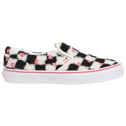 Girls' Grade School - Vans Classic Slip On - Black/White/Pink