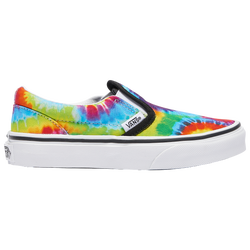 Boys' Grade School - Vans Classic Slip On - Blue/Yellow