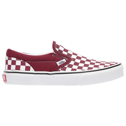 Boys' Grade School - Vans Classic Slip On - Pomegranate/White