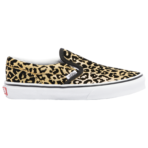 

Girls Vans Vans Slip On - Girls' Grade School Shoe Black/Brown Size 04.0