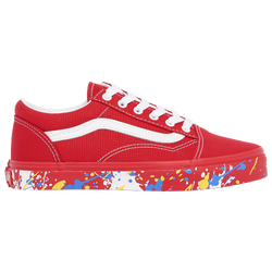 Boys' Grade School - Vans Old Skool Paint - Red/Blue