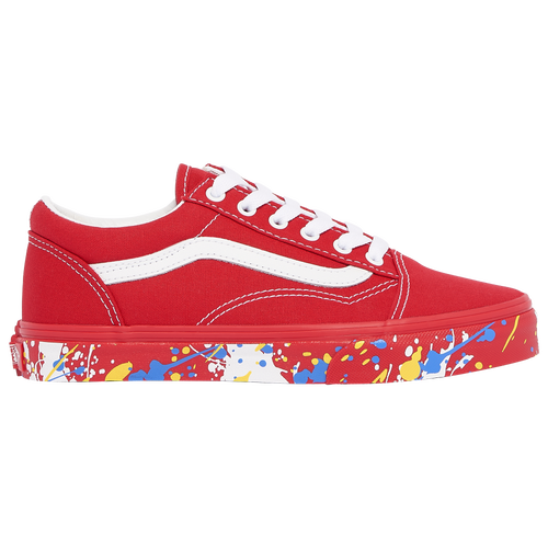 

Vans Boys Vans Old Skool Paint - Boys' Grade School Shoes Blue/Red Size 5.5