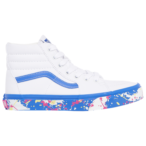 

Vans Boys Vans SK8 Hi Paint - Boys' Grade School Shoes White/Red Size 5.0