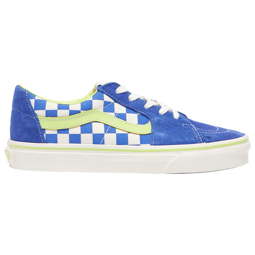

Vans Boys Vans SK8-Low - Boys' Grade School Skate Shoes Blue/Volt Size 05.0