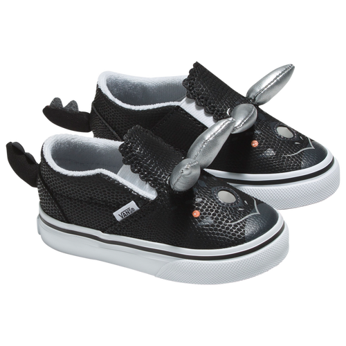 

Vans Girls Vans Triceratops Slip On Velcro - Girls' Infant Running Shoes Silver/Black Size 5.0