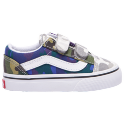 Boys' Toddler - Vans Old Skool V Camocollage - Blue/Green