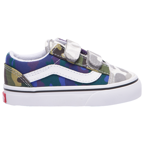 

Boys Vans Vans Old Skool V Camocollage - Boys' Toddler Skate Shoe Blue/Green Size 04.0