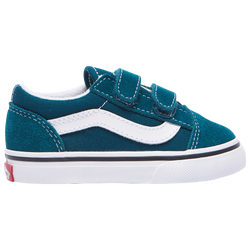 Boys' Toddler - Vans Old Skool V Color Theory - Deep Teal/White