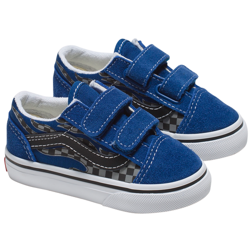 

Vans Boys Vans Old Skool Flame - Boys' Toddler Shoes Black/Blue/White Size 6.0