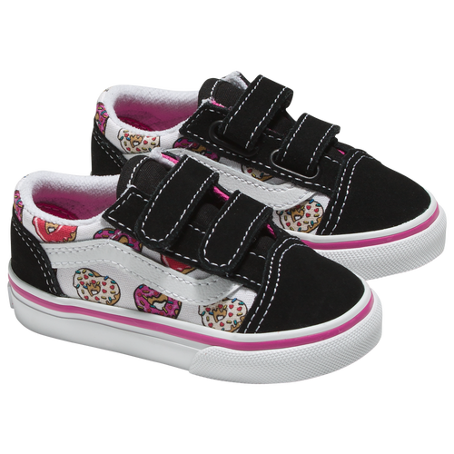 

Girls Infant Vans Vans Old Skool Velcro Love - Girls' Infant Shoe Black/Pink Size 07.0