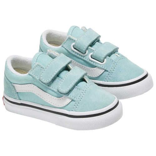 

Boys Infant Vans Vans Old Skool Velcro - Boys' Infant Shoe Canal Blue/White Size 10.0