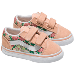 Girls' Infant - Vans Old Skool Velcro Frog Frolic - Tropical Peach/Multi