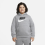 Nike Club HBR Pullover Hoodie - Boys' Grade School Gray/Gray