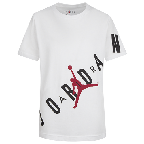 

Boys Jordan Jordan Stretch T-Shirt - Boys' Grade School White Size S