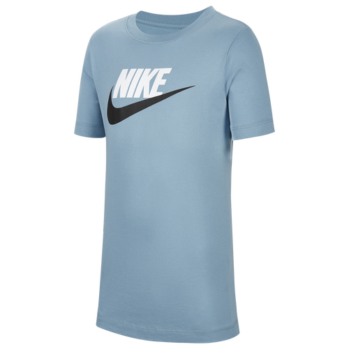 

Boys Nike Nike NSW Futura Icon T-Shirt - Boys' Grade School Black/Worn Blue Size M