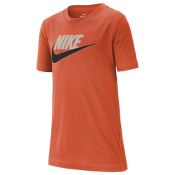 Boys' Grade School - Nike NSW Futura Icon T-Shirt - Rush Orange/Black