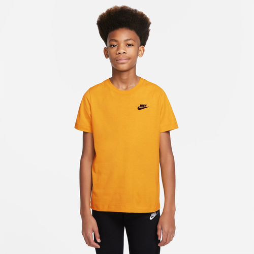 

Boys Nike Nike Futura T-Shirt - Boys' Grade School Yellow/Black Size XL