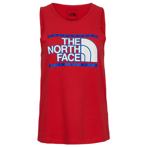 

The North Face Womens The North Face USA Tank - Womens Red/White Size XS