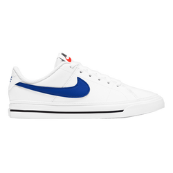 Boys' Grade School - Nike Court Legacy - White/Game Royal/Black