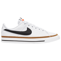 Boys' Grade School - Nike Court Legacy - White/Black/Desert Ochre