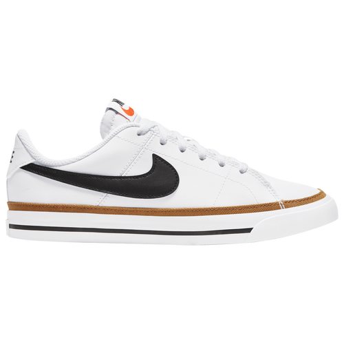 

Nike Boys Nike Court Legacy - Boys' Grade School Shoes White/Black/Desert Ochre Size 05.0