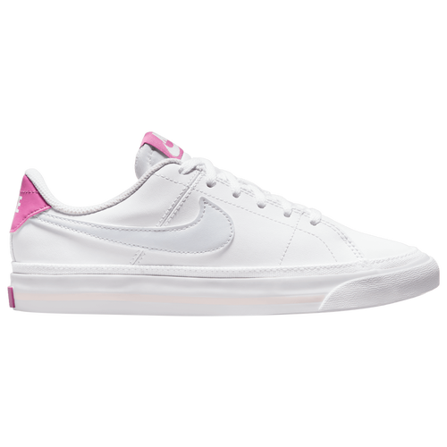 

Nike Girls Nike Court Legacy - Girls' Grade School Basketball Shoes Pink/White/Grey Size 3.5