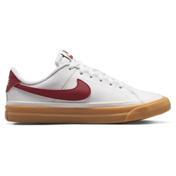 Boys' Grade School - Nike Court Legacy - Gum Yellow/White/Team Red