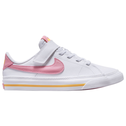 

Boys Preschool Nike Nike Court Legacy - Boys' Preschool Shoe White/Coral Chalk/Laser Orange Size 01.0